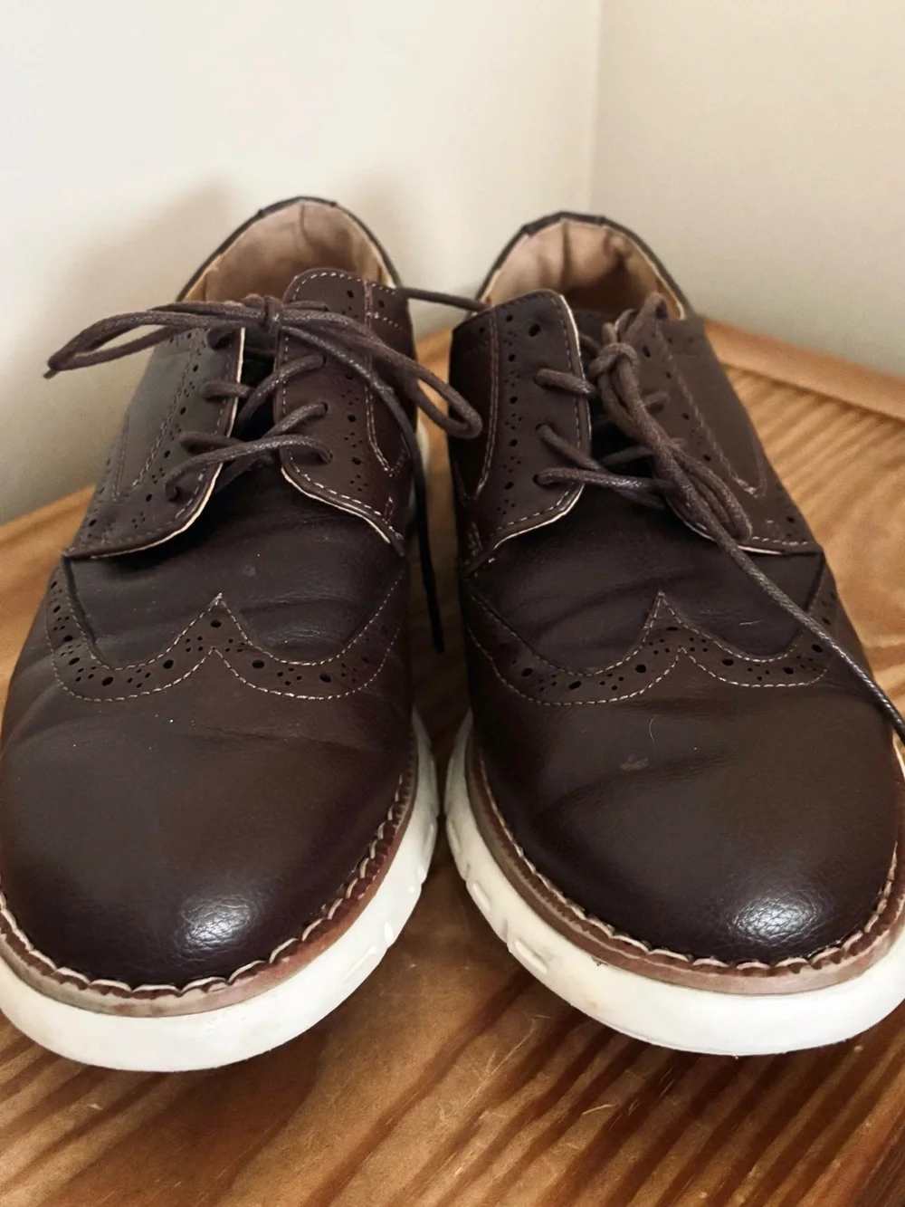 Nautica Dark Brown Wingdeck Oxford Sneakers